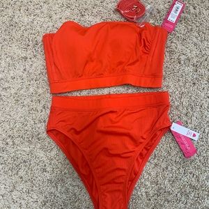 Target 2 piece red swimsuit